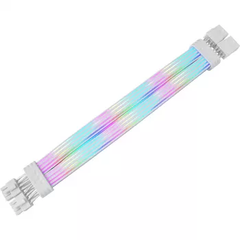 Netzteil Flachbandkabel THERMALTAKE AC-082-CN6NAN-A1, CPU 2x8Pin Buchse–Buchse, 0,272 m