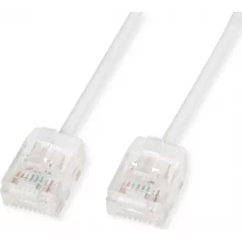 ROLINE UTP Patchkabel Cat.6A Ultra-kurzer RJ45 Weiß 2m - Netzwerk - UTP (21.15.4472)