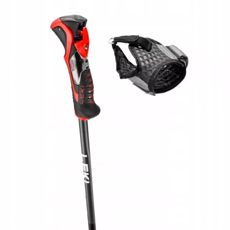 Skistöcke Leki 3D AIRFOIL schwarz/rot 120 cm