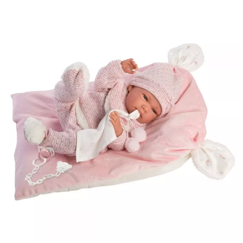 Llorens Nica 73860 Babypuppe auf Decke, 40 cm