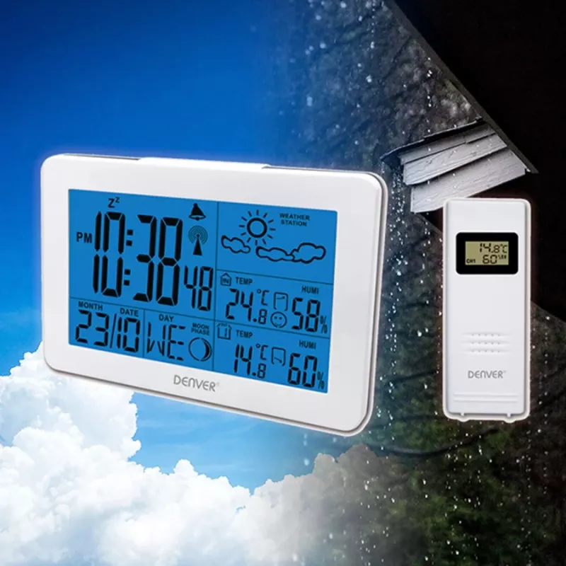 Denver WS-530WHITE digitale Wetterstation Weiß Batterie