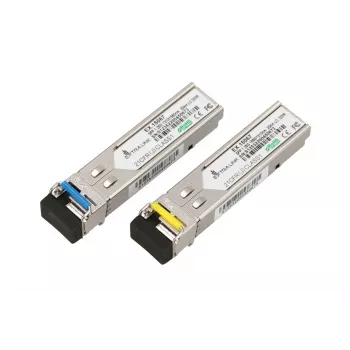 Extralink SFP WDM Modul 1,25G, 1,25Gbps, 1310/1550nm, Single Mode, 20km, LC, DOM, Paar, Entwickelt für HP/Aruba