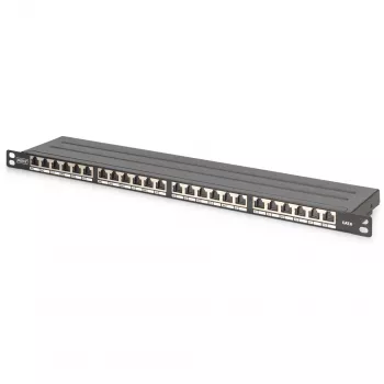 Patch Panel Digitus CAT 6 Class E High Density Geschirmt Schwarz