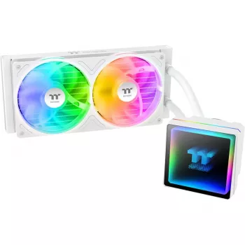 All-in-One CPU Wasserkühlung THERMALTAKE TH240-S V3 ARGB Sync Snow Edition, 240-mm-Radiator