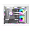 Computergehäuse DarkFlash B275 PRO (weiß) mit 6 Lüftern