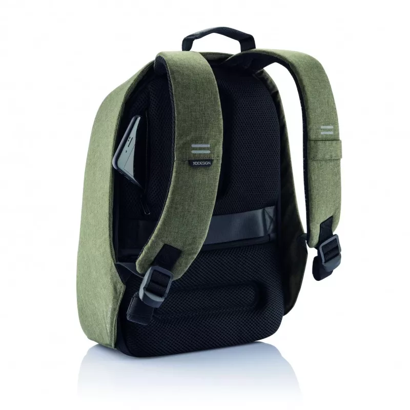 XD-Design Bobby Hero Small Rucksack Casual Rucksack Grün PU-Leder