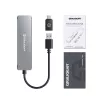 GRAUGEAR G-HUB2A2C-AC Interface Hub USB 3.2 Gen 1 (3.1 Gen 1) Type-A + Type-C 5000 Mbit/s Silber