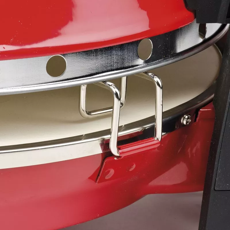 Pizzamaker G3FERRARI G10032 – 1200 W, Steinbackfläche, max. 400 °C, 31 cm Pizza, mechanischer Timer, rot