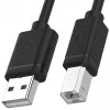 USB-2.0-Kabel Unitek Y-C420GBK, USB-A auf USB-B, 3 m, schwarz