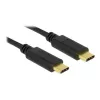USB-Kabel DeLOCK 83868 USB 2.0 4m USB C Schwarz