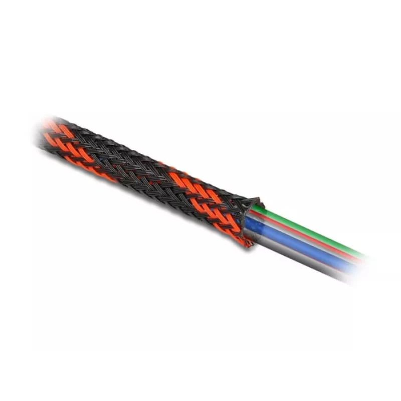 Kabelschlauch DeLOCK 20753 Schwarz Rot