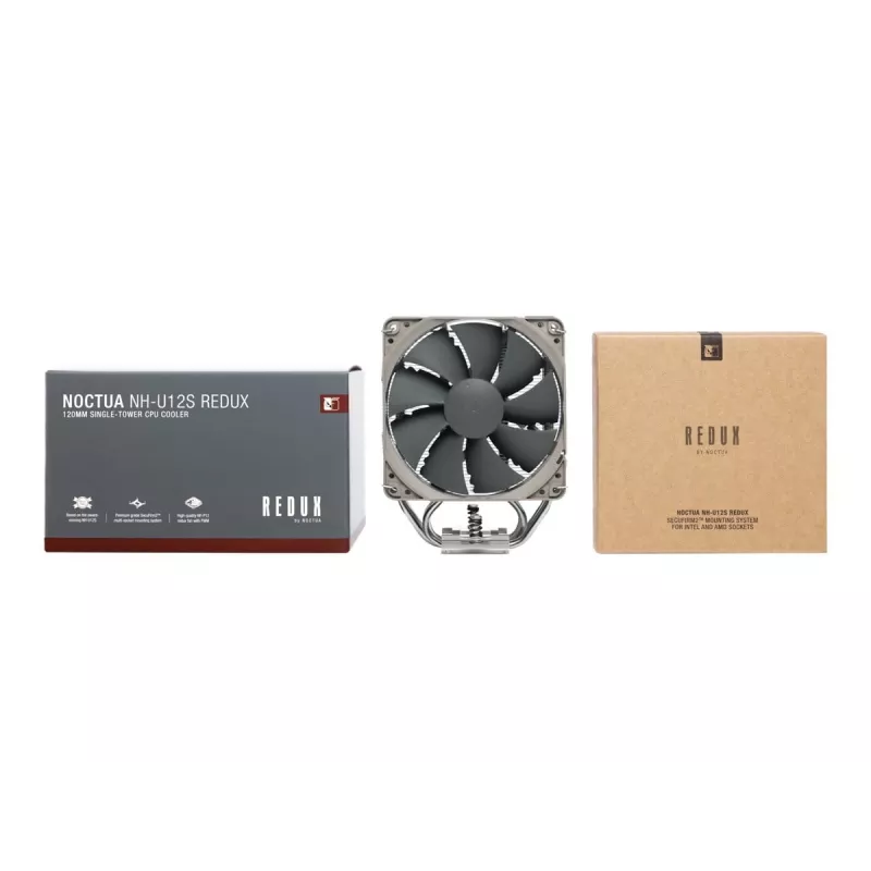 Noctua NH-U12S redux Prozessorkühler 12 cm Grau, Edelstahl