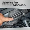 SSD-Laufwerk Crucial T500 1TB M.2 NVMe 2280 PCIe 4.0 mit Kühlkörper