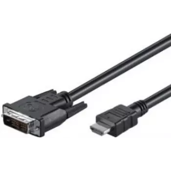 Wentronic Goobay HDMI™ / DVI-D Kabel, Schwarz, 5 m - 19pol. HDMI™-Stecker > DVI-D (18+1) Stecker (50582)