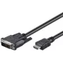Wentronic Goobay HDMI™ / DVI-D Kabel, Schwarz, 5 m - 19pol. HDMI™-Stecker > DVI-D (18+1) Stecker (50582)