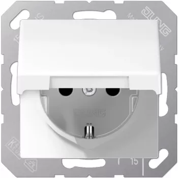 JUNG AS 1520 KL - Typ F - 1 Modul(e) - 2P - Elfenbein - Duroplast - IP44