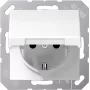 JUNG AS 1520 KL - Typ F - 1 Modul(e) - 2P - Elfenbein - Duroplast - IP44
