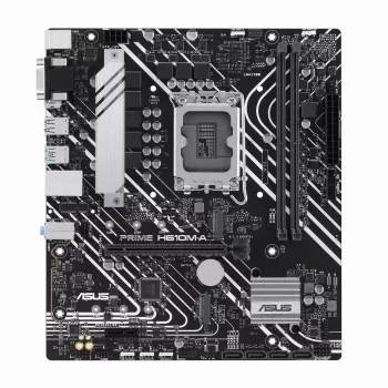 ASUS PRIME H610M-A R2.0 | Prozessorfamilie Intel | Prozessorsockel LGA1700 | Unterstützte Festplattenschnittstellen M.2, SATA | Anzahl der SATA-Anschlüsse 4