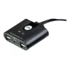 USB 2.0 2-Port Peripherie-Sharing-Gerät ATEN US224AT — USB Typ-A, 1,8 m Kabel, schwarz