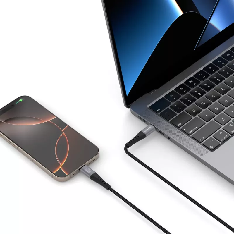 USB-Kabel 4smarts 541454 1,5 m USB-C Schwarz