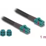 Koaxialkabel DeLOCK 90139 1m Mini FAKRA Z Aqua Schwarz