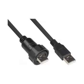 Good Connections Industrie-Plug S4 -USB 2.0 A-A 1m Kabel