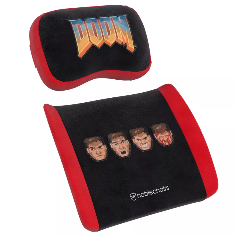 Memory Foam Kissen-Set noblechairs DOOM Retro Edition — ergonomische Kissen für Gaming- und Bürostühle