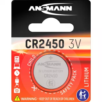 Ansmann Knopfzelle 3V Lithium CR2450 (5020112)