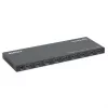 Manhattan 4K@60Hz 8-Port HDMI-Splitter mit Downscaling, verteilt ein HDMI-Eingangssignal auf acht HDMI-Ausgänge (1x8), 18G, EDID-Schalter für Downscaling, Schwarz
