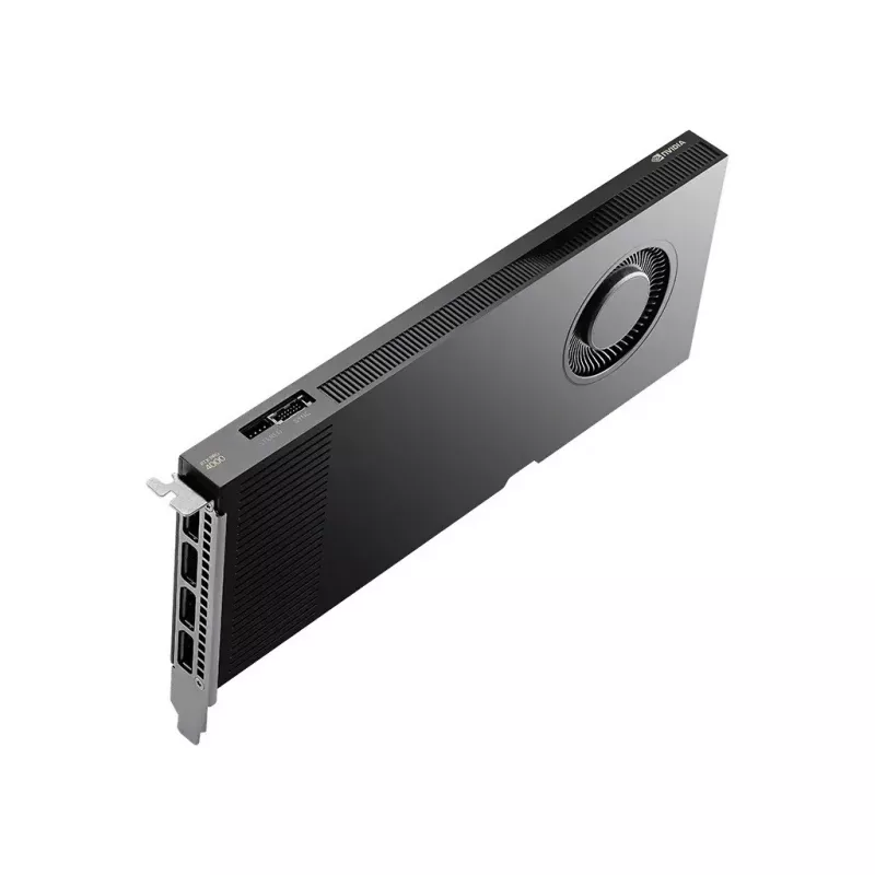 PNY RTX PRO 4000 Blackwell, 24 GB GDDR7 ECC 192-Bit, 140 W, PCI Express 5.0 x16, 4 x DisplayPort 2.1, ATX-Blende, 1x CEM5 16-Pin-Stromkabel, FHML Single Slot, Small Box