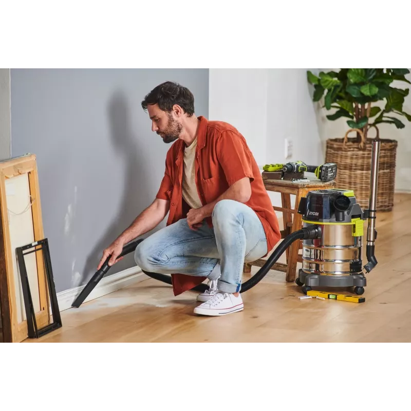RYOBI R18WDV-0 Staubsauger 18V One+ Schwarz, Grün