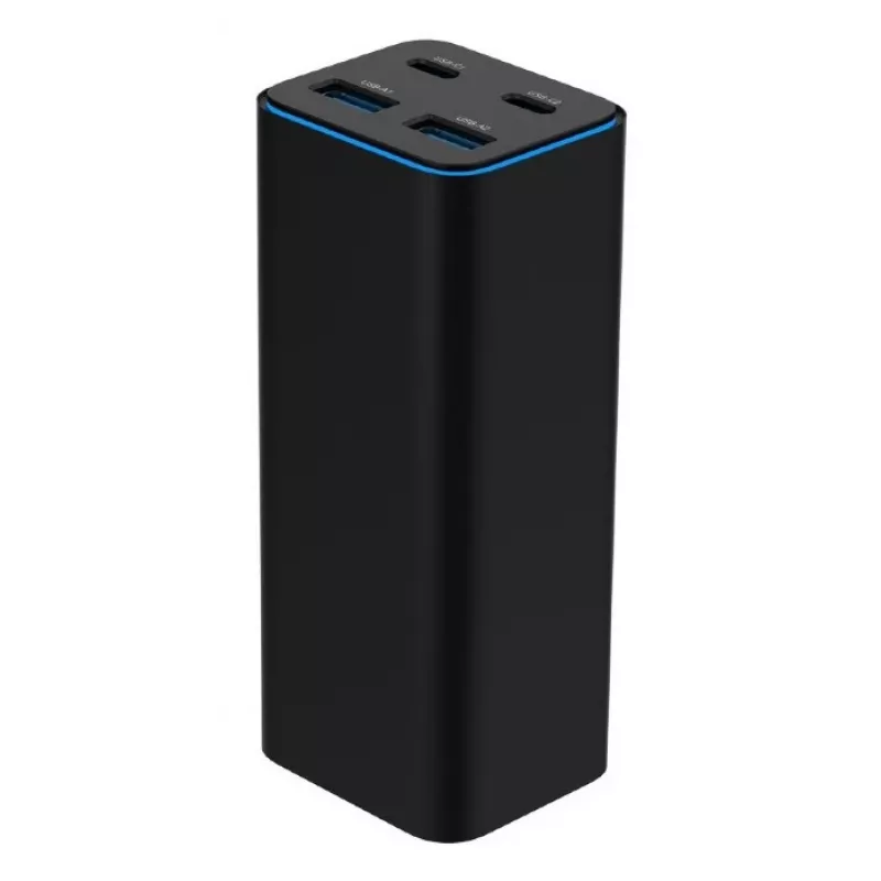 Gembird TA-UC-2A2C-PD100-01-BK Ladegerät für Mobilgeräte Laptop, Smartphone Schwarz AC Schnellladen Indoor
