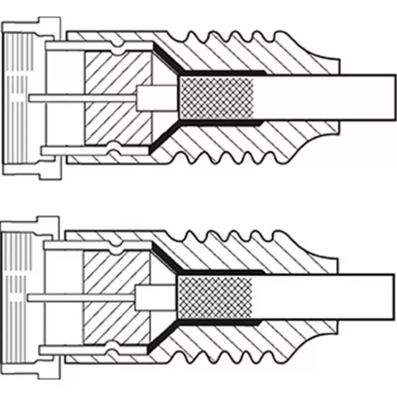 Goobay SAT-Antennenkabel (135 dB Typ), 4-fach geschirmt, 5 m, Weiß - vergoldet, F-Stecker > F-Stecker (70644)