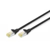 Digitus CAT 6A S/FTP RJ-45 Patchkabel 7 m, Schwarz