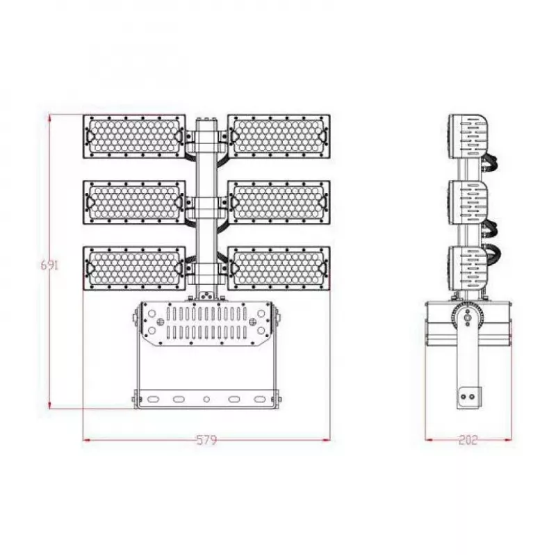 Synergy 21 LED Objekt-/Stadionstrahler 720W IP66 cw