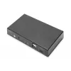 DIGITUS DS-12901 - KVM-/Audio-/USB-Switch - 4K 30 Hz, USB-C/USB/HDMI-Eingang, HDMI-Ausgang, Netzwerk