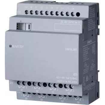 Siemens LOGO DM16 24R Digital- und Analog-I/O-Modul Relaiskanal (6ED1055-1NB10-0BA2)