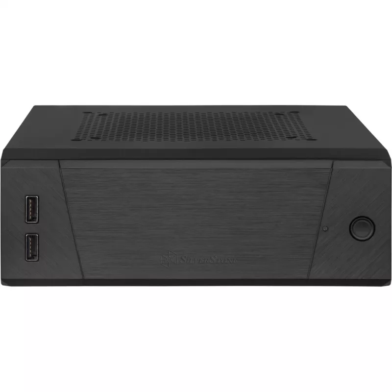 SilverStone MILO ML10 - USFF - Mini-ITX - ohne Netzteil - Schwarz - USB/Audio (SST-ML10B)
