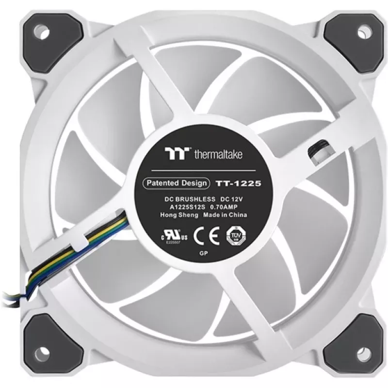 Thermaltake Riing Quad 12 ARGB 120mm Gehäuselüfter 3er-Pack Weiß