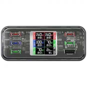 Ladestation 360W 5xUSB-C + 1xUSB-A GaN
