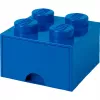 LEGO Brick Drawer 4 Blue, Aufbewahrungsbox Blau