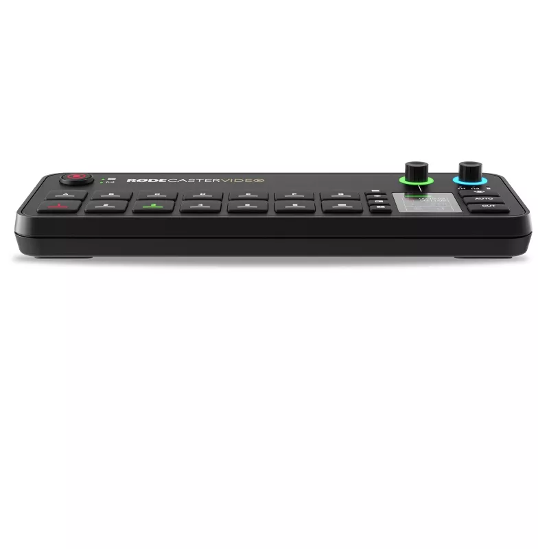 Rode RØDECaster Video Video- und Audioproduktionskonsole, bis zu 6 Videoquellen, zwei Vorverstärker, zwei interne drahtlose Empfänger