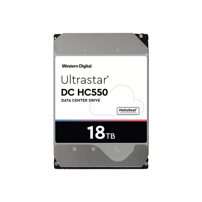 Western Digital Ultrastar DC HC550 18 TB 3,5 Zoll SAS 12 Gb/s Enterprise-Festplatte (HDD), 7200 U/min, 512 MB (0F38353 / WUH721818AL5204)