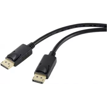 Renkforce DisplayPort-Verbindungskabel DisplayPort-Stecker, DisplayPort-Stecker 2,00 m Schwarz RF-5245268 DisplayPort 1.2 DisplayPort-Kabel (RF-5245268)