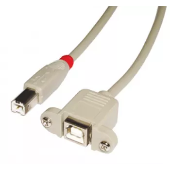 Lindy 31800 USB-Kabel 0,5 m USB B Grau