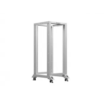 LANBERG 19 Zoll Open Rack 27U 600x800 mm grau, 27U Open-Frame-Server-Rack