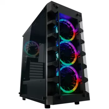 LC Power Gaming 709B Solar_System_X - Tower - ATX - ohne Netzteil - Schwarz - USB/Audio (LC-709B-ON)