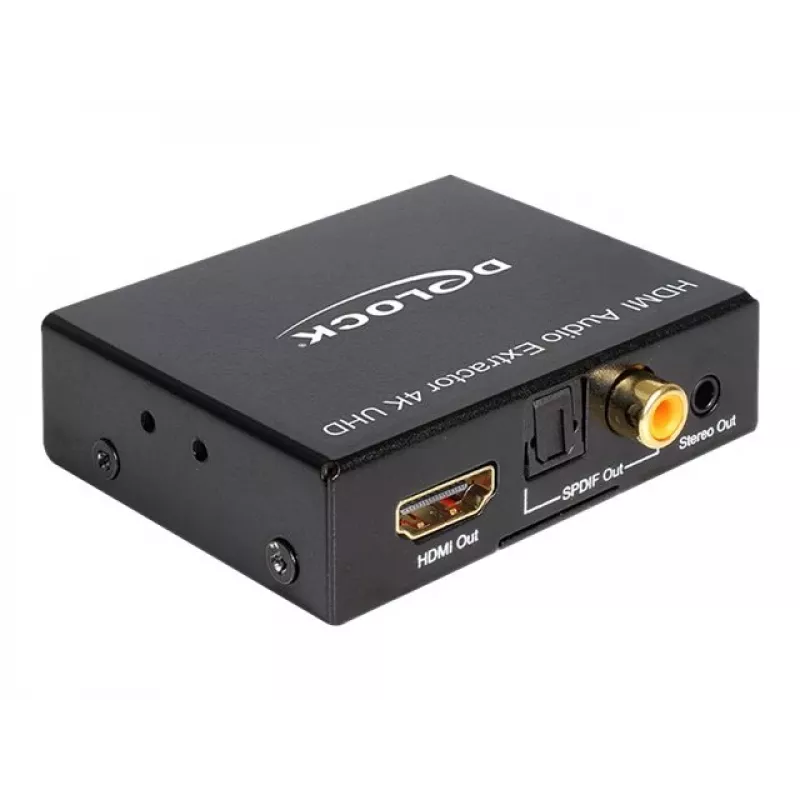 HDMI Stereo / 5.1 Kanal Audio-Extractor 4K, Adapter schwarz