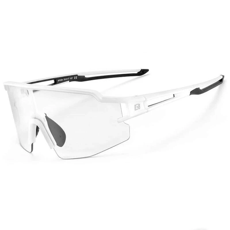 Rockbros 10172 UV400 weiße photochrome Fahrradbrille