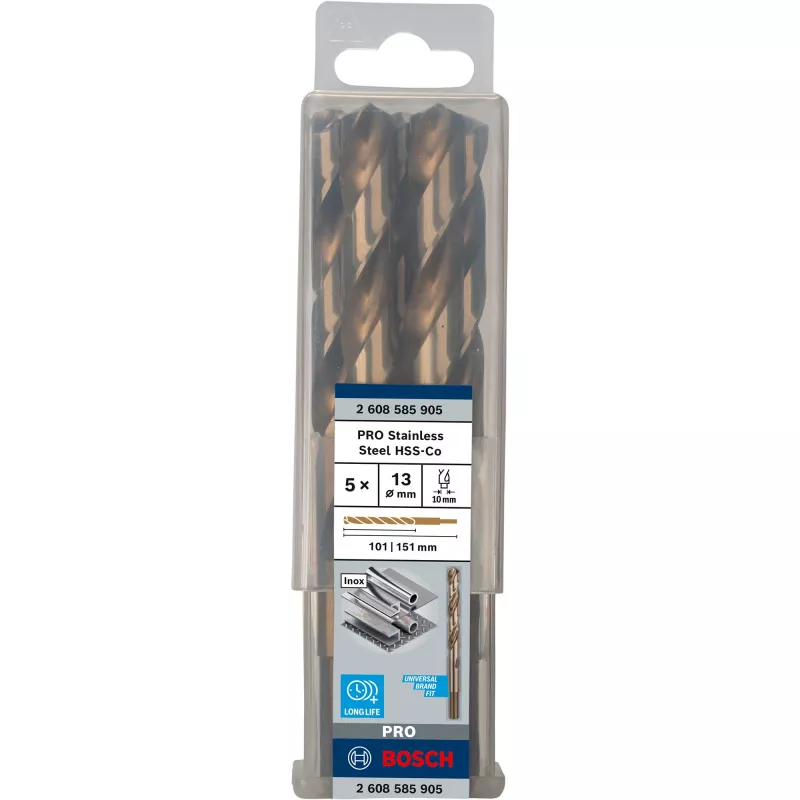 Spiralbohrer Bosch HSS Cobalt 2608585905 5-teiliges Set